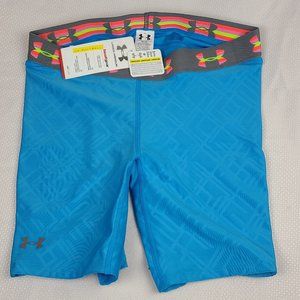 NEW Womens Under Armour Padded Compression heat gear Athletic Shorts M softball